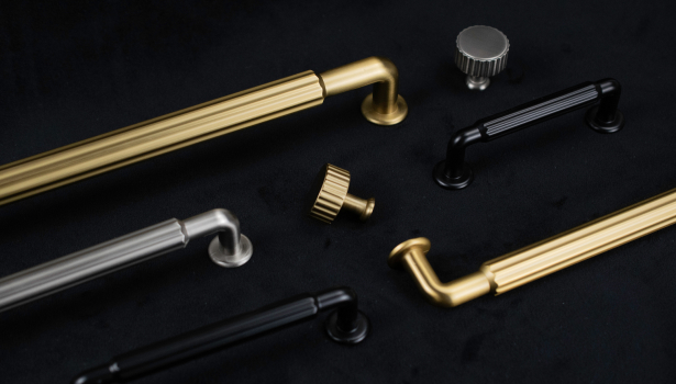 Berenson Cannelee ribbed hardware installation inspiration